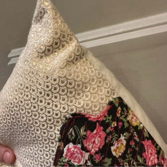 Carol Van Dyke Anthropologie Patchwork swan feather pillow - Picture 4 of 10